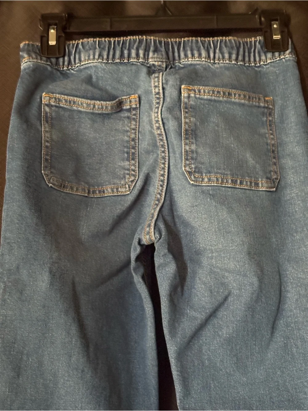 Old Navy Boys Size 8 Straight Leg Jeans Blue Denim Drawstring